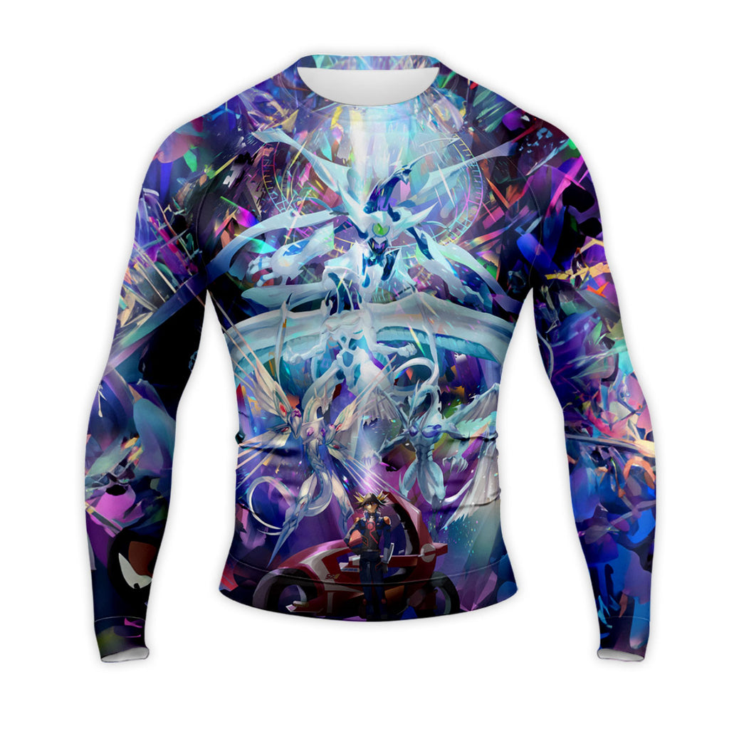Yugioh Yusei Fudo And Colored Dragon In Battle Anime Apparel