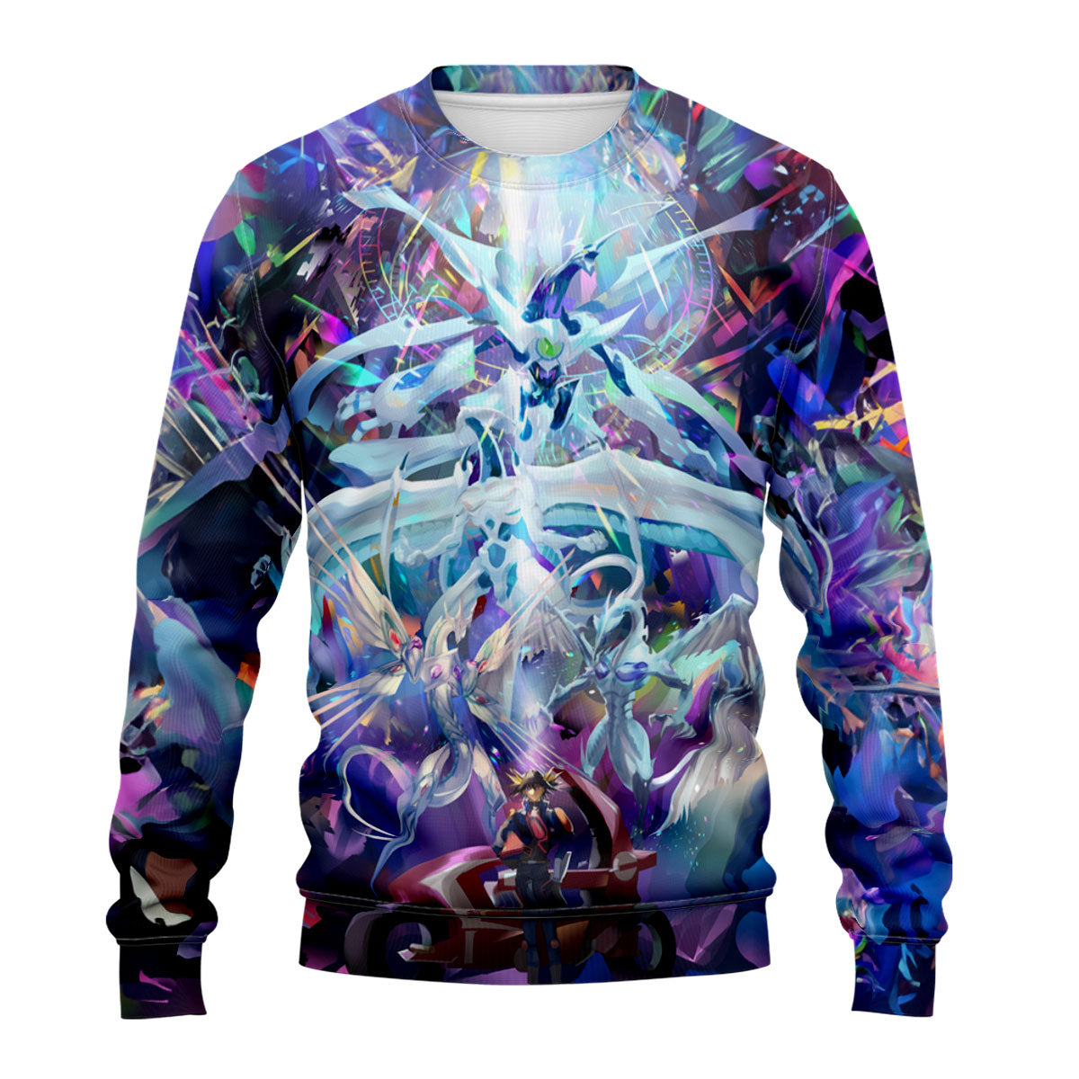 Yugioh Yusei Fudo And Colored Dragon In Battle Anime Apparel