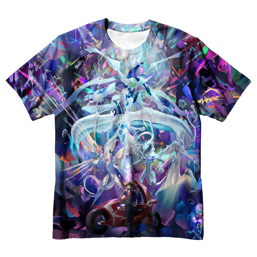 Yugioh Yusei Fudo And Colored Dragon In Battle Anime Apparel