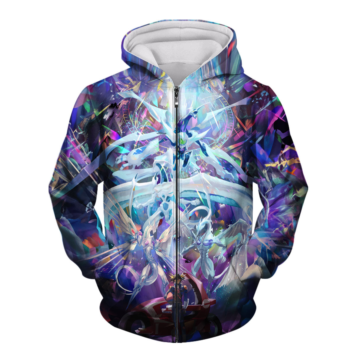 Yugioh Yusei Fudo And Colored Dragon In Battle Anime Apparel