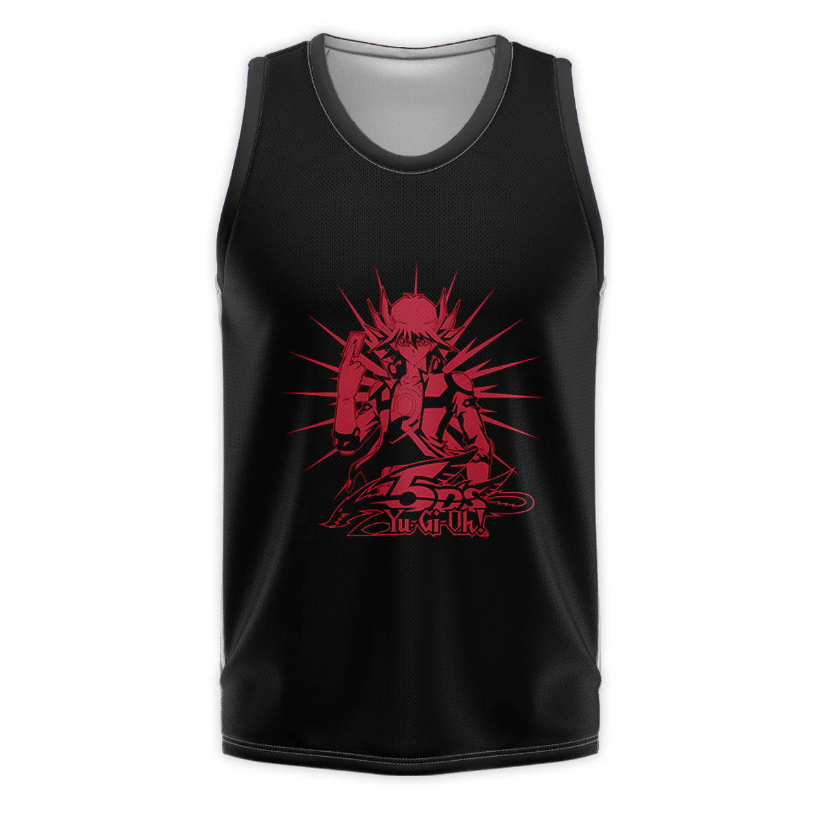 Yugioh Yusei Fudo Holding Red Card In Battle Anime Apparel