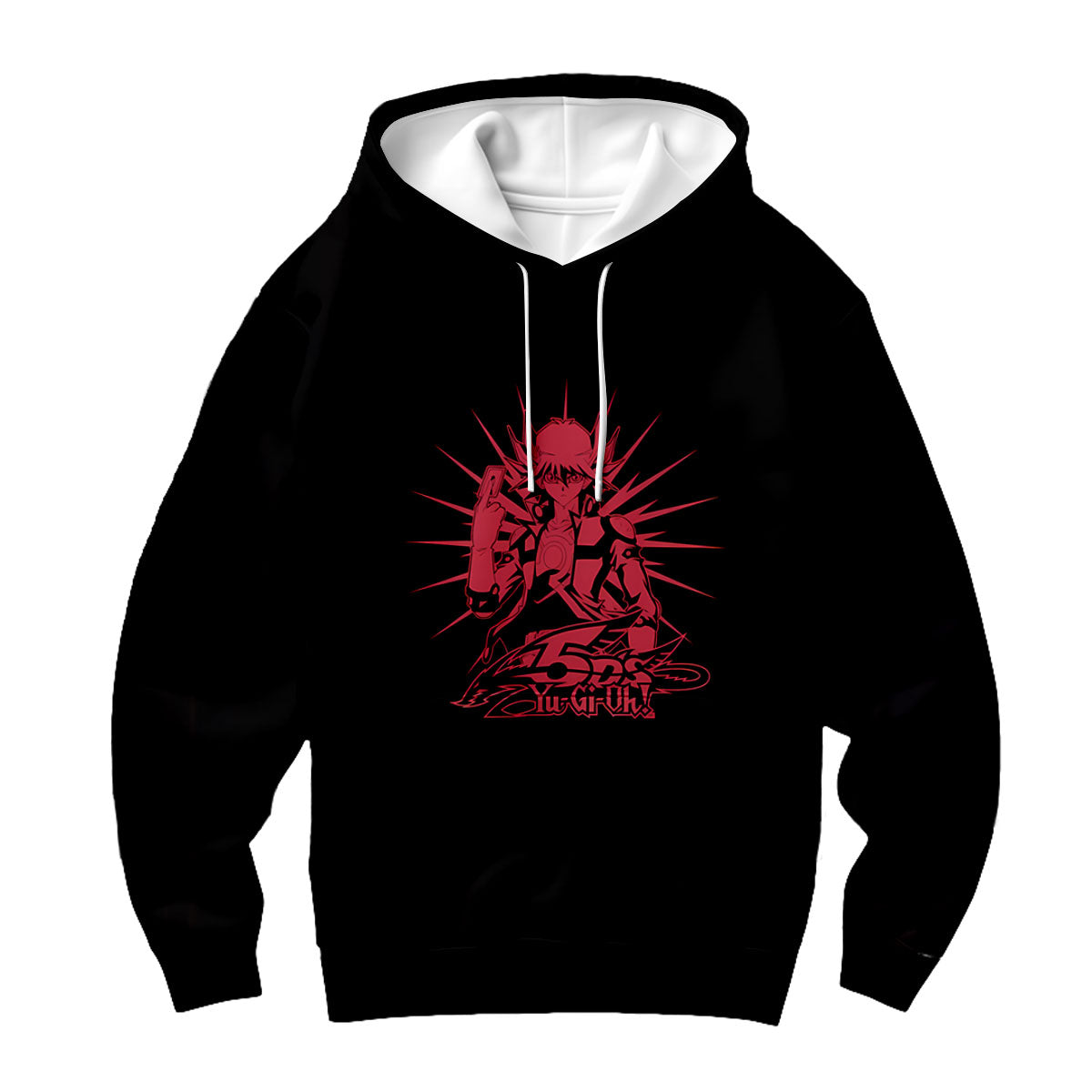 Yugioh Yusei Fudo Holding Red Card In Battle Anime Apparel