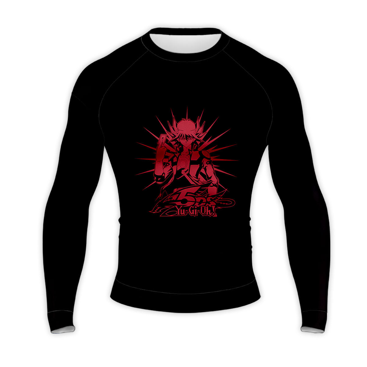 Yugioh Yusei Fudo Holding Red Card In Battle Anime Apparel