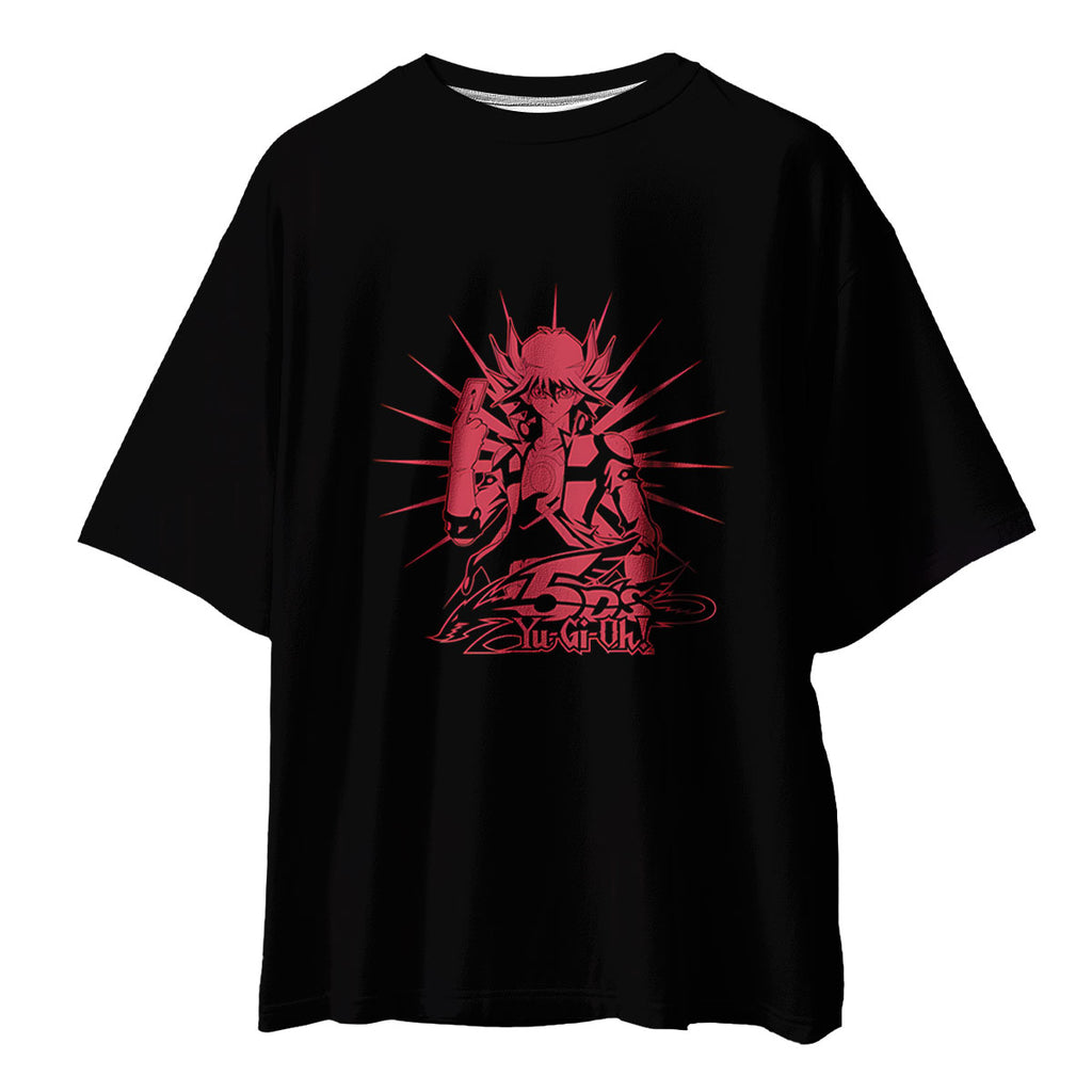 Yugioh Yusei Fudo Holding Red Card In Battle Anime Apparel