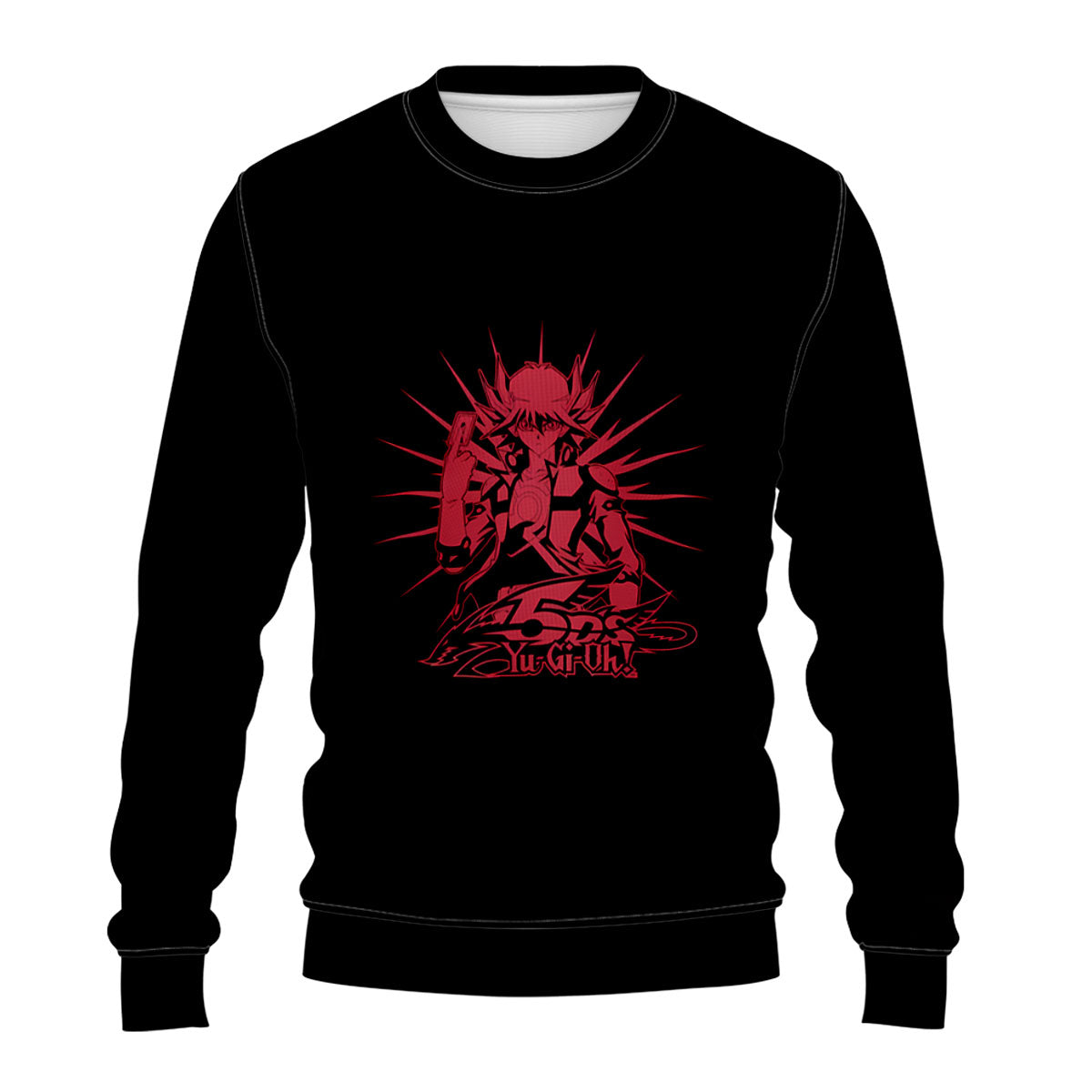 Yugioh Yusei Fudo Holding Red Card In Battle Anime Apparel