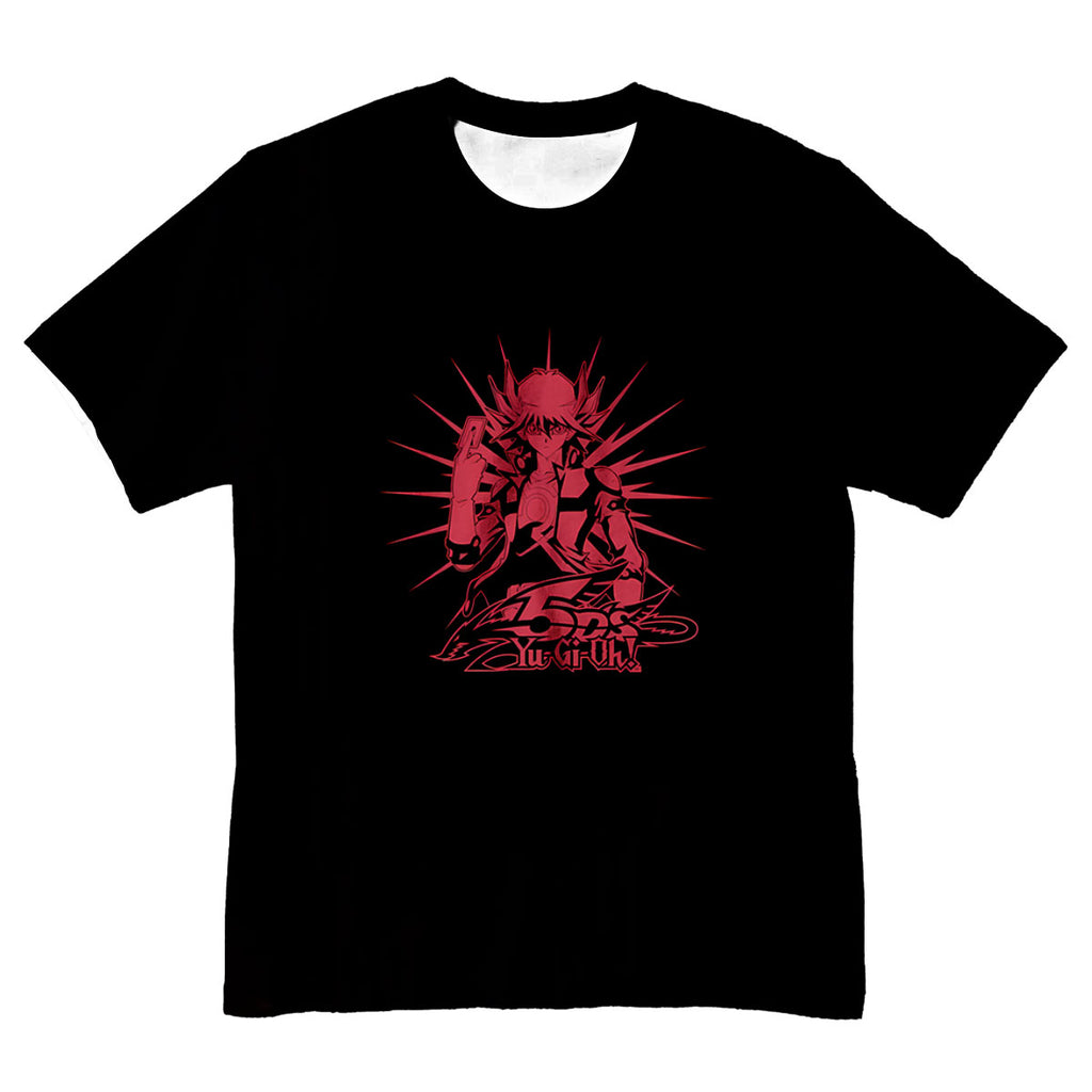 Yugioh Yusei Fudo Holding Red Card In Battle Anime Apparel
