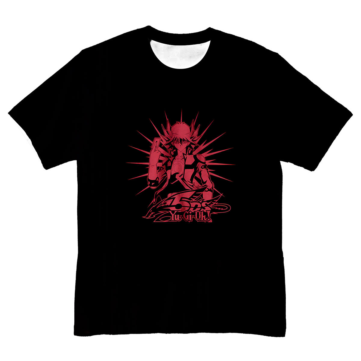Yugioh Yusei Fudo Holding Red Card In Battle Anime Apparel