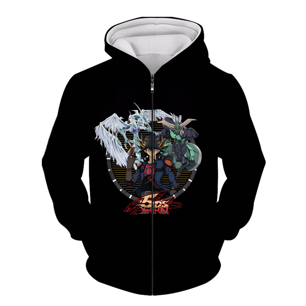 Yugioh Yusei Fudo Summoning Black Dragon Anime Apparel