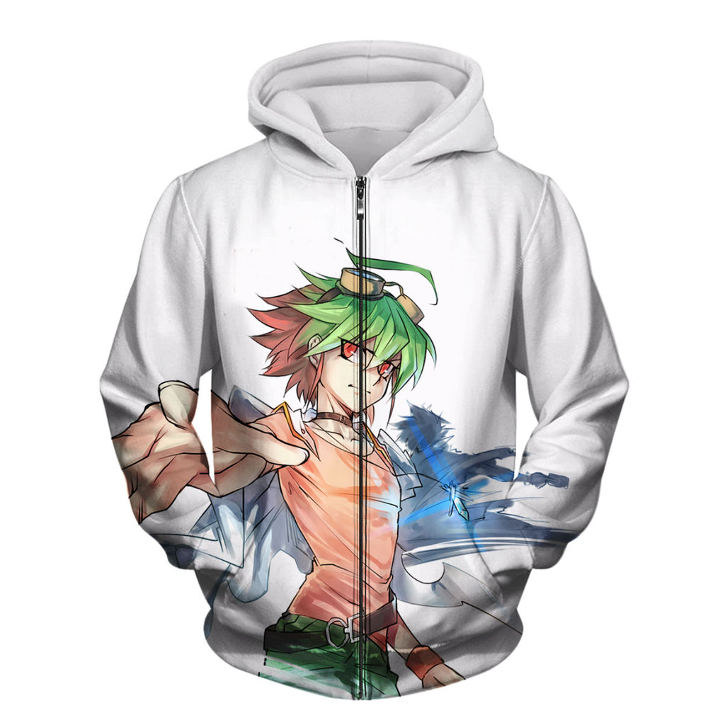 Yugioh Yuya Sakaki Extending Green Glowing Hand Anime Apparel