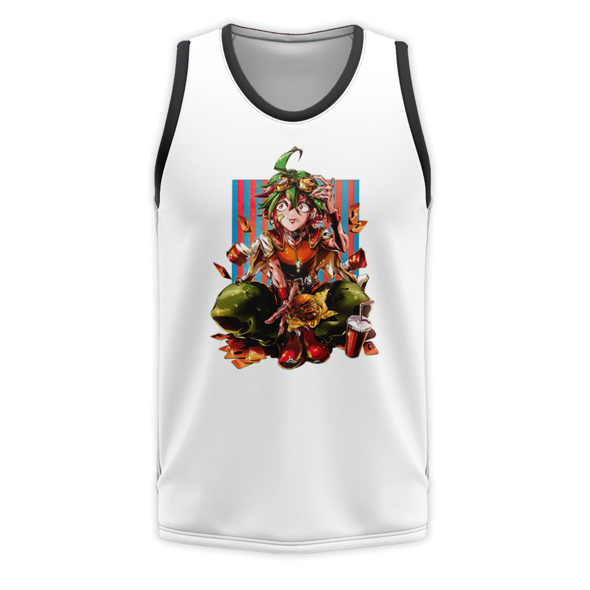 Yugioh Yuya Sakaki Sitting Eating Red Food Anime Apparel