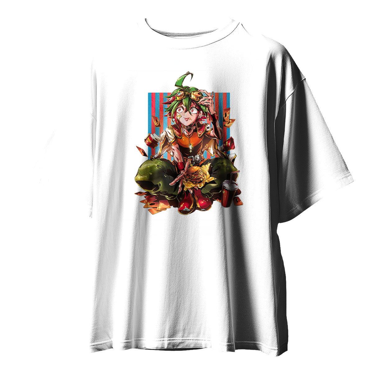 Yugioh Yuya Sakaki Sitting Eating Red Food Anime Apparel