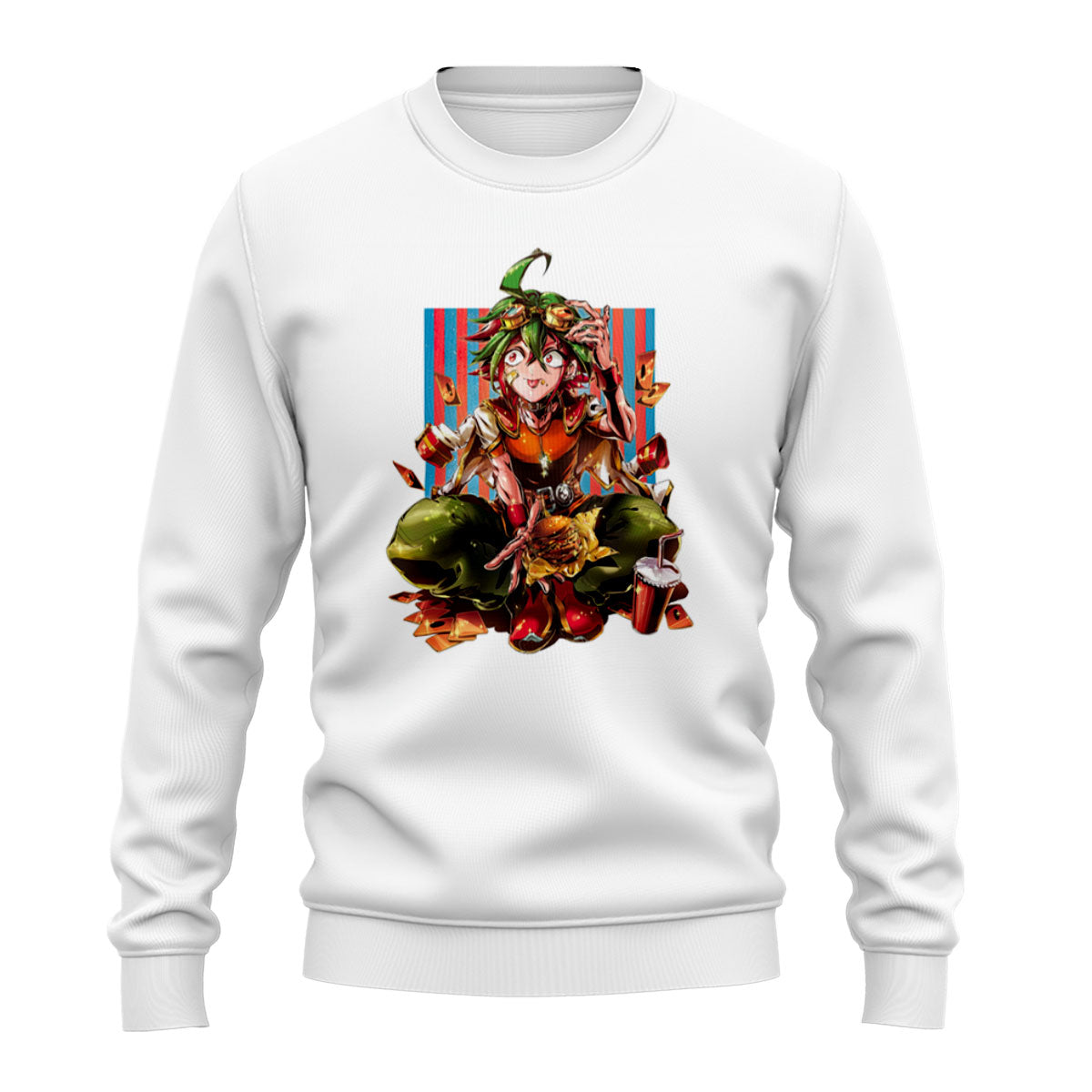 Yugioh Yuya Sakaki Sitting Eating Red Food Anime Apparel